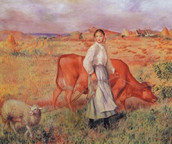 Pierre Renoir The Shepherdess the Cow and the Ewe